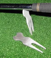 New Divot Tool Aluminum w/club rest