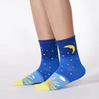 在飛比找momo購物網優惠-【needo socks】幾米 忘記親一下 。太陽月亮 3: