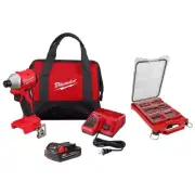 Milwaukee M18 18V Lithium Ion Compact Brushless Cordless 1/4 in. Impact Driver