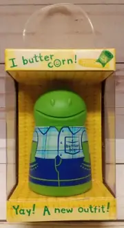 Butter Boy Plaid Shirt Green and blue corn on the cob butter spreader NEW