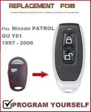Fits NISSAN PATROL Y61 GU KEY LESS ENTRY REMOTE FOB Central locking 1997-2006