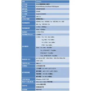 TOTOLINK A650UA 無線網卡 WiFi接收器 USB無線網路卡 WiFi網路卡 AC雙頻 大天線【自動驅動】