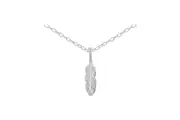 Sterling Silver Lucky Bird's Feather Necklace