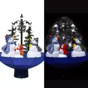 Snowing Christmas Tree with Umbrella Base Blue 75cm Xmas Decor