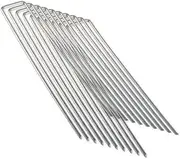 [40PCE] Garden Greens Weed Mat Pins, Durable and Rust-Resistant Garden Staples for Securing Landscape Fabric, Ground Cover, and More, Easy to Install and Reusable