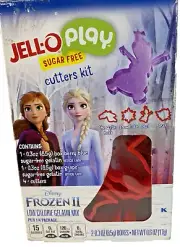 Disney Frozen II Jello Play Jello Jigglers 4 Cutters Nokk Snowflake Olaf Leaf