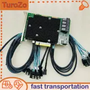 LSI 9300-16I SAS 12GB/S HBA BUS ADAPTER CARD IT Mode SATA Cable 4*SFF-8643