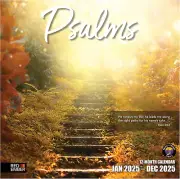 Psalms 2025 Wall Calendar 12 Month | 12" X 24" Open | Thick & Sturdy