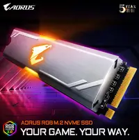 在飛比找露天拍賣優惠-技嘉AORUS 256G512G1TB NVME PCIe 