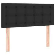 Headboard Black 100x5x78/88cm Faux Leather Foam Bed Frame Head Board Bedhead