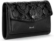 [The Sak] Redwood Crossbody Purse - Women's Cellphone Bag & Wallet For Everyday - Convertible Wristlet With Zipper, Blk Onyx Floral Emboss, One Size