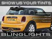 BMW MINI Cooper Tinted Tail Lamps Kit Smoked Lights Overlays Protection Film Kit