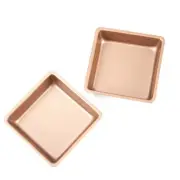 2*Mastercraft 10.9cm Square Bakeware Deep Cake/Pastry Mould/Mold Baking Tool Pan
