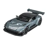 Catzon 1:32 Vulcan Alloy Car Model with Pull-Back Functionality and Sound Light Effects-Gray