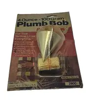 Vintage Plumb Bob 100 Gram Cone Shape Old New Stock - Very Nice