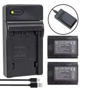 For Sony NP-FZ100 Battery 2Pack for ILCE-9 A9 A7RM3 A7R3 A7RIII 2280mah +Charger