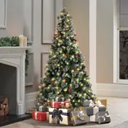 Mazam LED Christmas Tree 6FT 7FT Xmas Trees Decorations with Ornaments