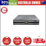 Double Mattress Bed Mattress 3D Mesh Fabric Firm Foam Spring 22cm 7 zone