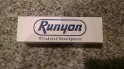 Vintage rare Ivory Runyon Baritone Sax Mouthpiece w/ligature/cap