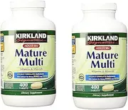 Kirkland Signature Mature Adult Multi Vitamin Tablets, 2 Package (400 Count)