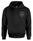 Harley-Davidson Men's Corrosion Willie G Skull Poly-Blend Pullover Hoodie, Black