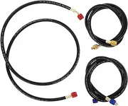 MUCKLILY Charging Hoses Kit 3pcs Air Conditioning Pipes for Home Use Manifold Gauge Hoses Quick Repair for Car Ac Systems