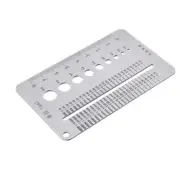 Thread Gauge Plate for Bolt and Nut Thread Measurement Stainless Steel 210mm