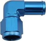 Aeroflow Female -8AN 90Deg to 5/8" Barbblue Swivel Nut - AF413-08-10