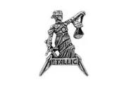 Metallica Justice For All 3D Badge (Silver) (One Size)