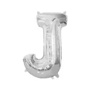 Silver J Alphabet Foil Balloon 86cm Birthday Party Decor Supplies AUS Stock
