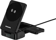 [Philips] Compatible with Qi1/ Qi2 Magsafe Charger 3 in 1 Wireless Charging Station Portable Travel Charger Pad Magsafe Charging Stand for Apple Multiple Devices Fits iPhone 16 Apple Watch AirPods 2/3