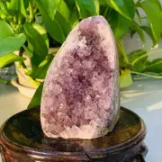 560g Natural Amethyst Geode Mineral Specimen Crystal Quartz Energy Decoration