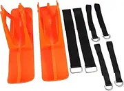 SUPVOX 1 Set Ski Board Sleds Boys Snow Gloves Snow Sled Bikes Prowler Above Ground Pool Accessories Fun Stroller Skis Wheel Outdoor Scooter Snowboard Shaped Bike Stand Plastic Orange