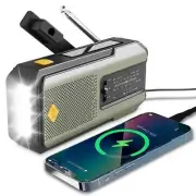 Emergency NOAA Weather Radio Hand Crank Radio Solar Powered AM/FM, SOS Alert Lot