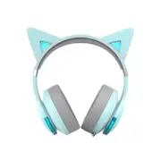 Edifier G5BT Cat Sky Blue Hi-Res Bluetooth Gaming Headset with Hi-Res, Low La...