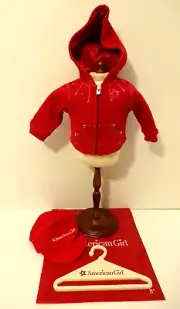 American Girl Silver Stitch Hoodie & Cadet Cap for Dolls with AG Bag & Hanger
