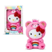 Hello Kitty Loves Cheer Bear 10” Collectible Care Bear Plush - Soft, Huggable