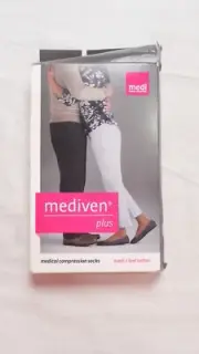 Medi USA Unisex Medivan Plus Open Toe Compression Socks JM3 Beige Size V NWT