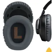 Geekria Protein Leather Ear Pads for JBL Quantum 100 Headphones (Dark Grey)