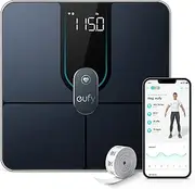 [Eufy] Smart Digital Bathroom Scale P2 Pro with Wi-Fi Bluetooth, 16 Measurements Including Weight, Heart Rate, Body Fat, BMI, Muscle & Bone Mass, 3D Virtual Body Mode, 50 g/0.1 lb High Accuracy, Black