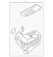 OEM NEW 2009-2014 VW Volkswagen Beetle Air Cleaner Assembly 3C0-129-607-BP (for: Volkswagen)