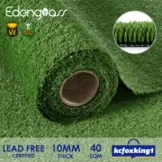 2Mx20M Artificial Grass Fake Lawn Synthetic Turf Flooring 10mm Carpet Plant