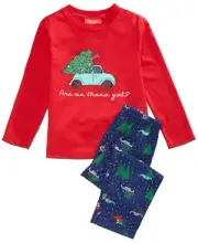 Family Pajamas Are We There Yet Pajama Set Red 10-12(M/L)