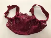 Washable Reusable Lace Face Mask Cover in Wine