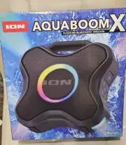 ION AQUABOOM X Floating Bluetooth Rechargeable Speaker ISP174 Black