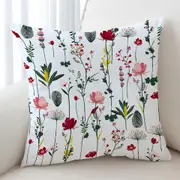 Modest Flower Garden Cushion Cover