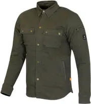Merlin Brody D3O Single Layer Motorcycle Shirt, green-brown, Size S for Men Green Brown