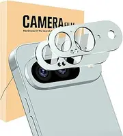 2 Pack for Google Pixel 9 Camera Lens Protector,Premium Metal Tempered Glass Camera Cover,Anti-Scratch High Definition Camera Screen Protector for Pixel 9 (Green)