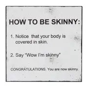 [Florabelle Living] Words Of Wisdom Magnet - Wow I'M Skinny