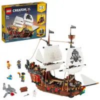 在飛比找momo購物網優惠-【LEGO 樂高】創意百變系列3合1 31109 海盜船(海